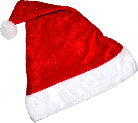 Cappello di Natale con pon pon 28 × 40 cm