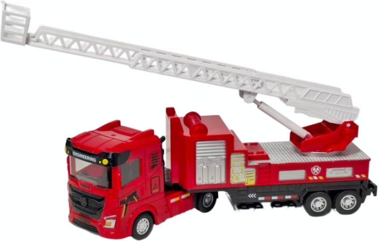 Camion dei pompieri con scala mobile