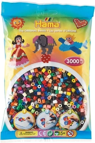 Perline Hama Midi – mix colorato 3000 pz