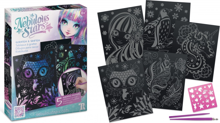 Nebulous Stars Pittura e Graffiatura Unicorno