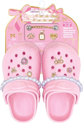 Sandali per bambini PERLA rosa con accessori decorativi (31–32, ca. 200 mm)