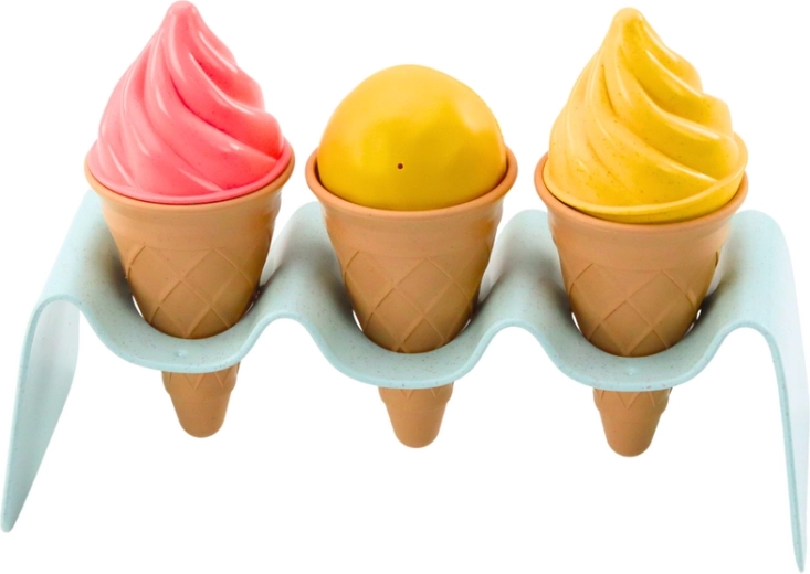 Gelateria creativa nella sabbia