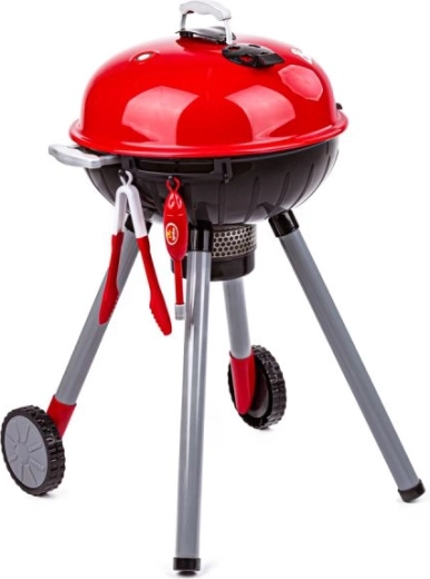 Grill mobile su ruote con coperchio rimovibile