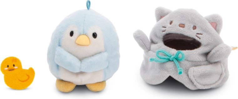 Delizioso set 3 in 1: Waddle, costume da gattino e paperella