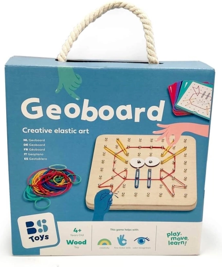 Tavoletta in legno per creazioni creative - Geoboard B. Toys