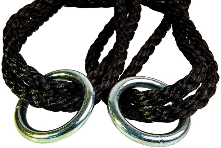 Lunghezza regolabile delle corde e anelli metallici per l’aggancio