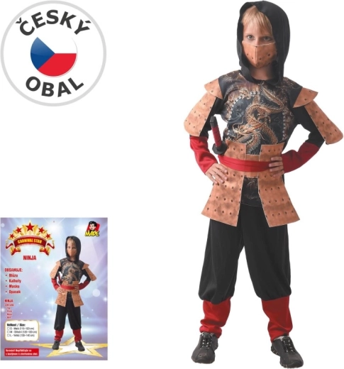Costume di carnevale per bambini Ninja 130–140 cm
