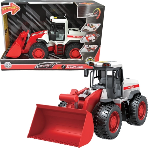 Bulldozer City Service Car 1:12 con suoni e luci