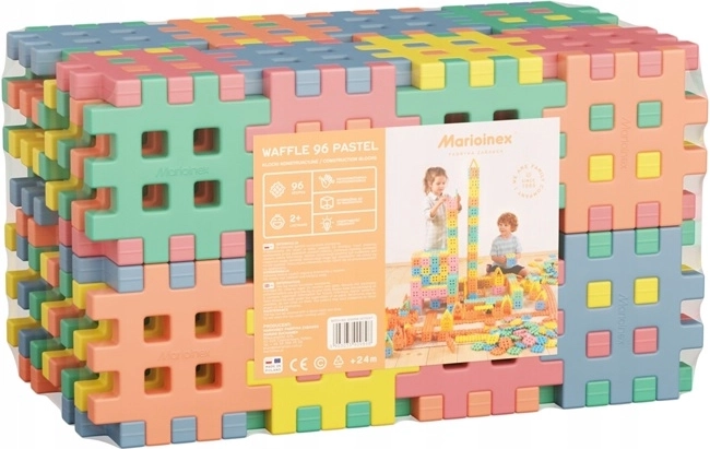 Blocchi da costruzione Kostka pastello, 96 pezzi
