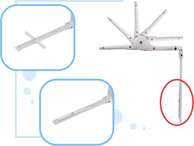Meccanismo ribaltabile con blocco di sicurezza
