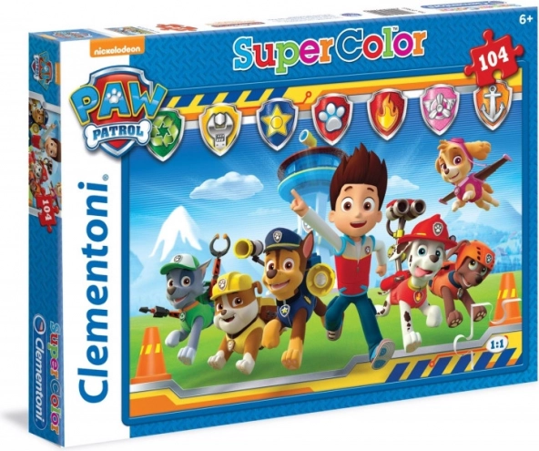 Puzzle 104 pezzi Super Colori Paw Patrol