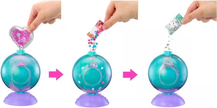 Gioco creativo con glitter