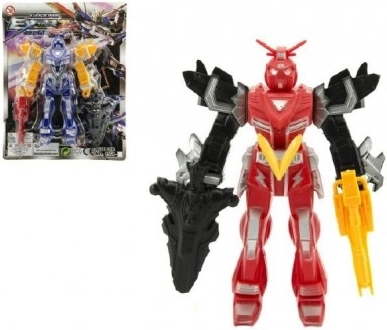 Action figure di robot in plastica 15 cm – guerriero d'azione, 4 colori