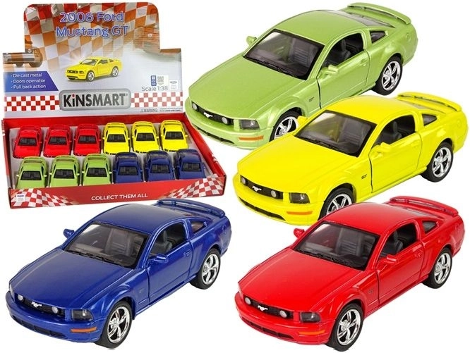 Auto in metallo Ford Mustang GT 2006 1:38 con meccanismo a retrocarica