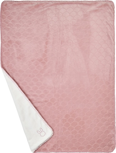 Coperta per bambini Nattou reversibile Lapidou rosa antico/bianca 75 × 100 cm