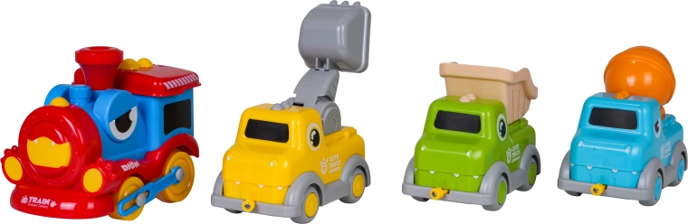 3 vagoni da cantiere con parti mobili