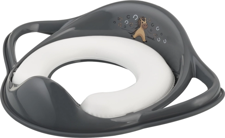 Riduttore morbido per WC Maltex con maniglie Koník Minimal Steel Grey