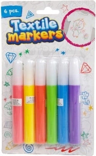 Pennarelli per tessuto – set da 6 colori