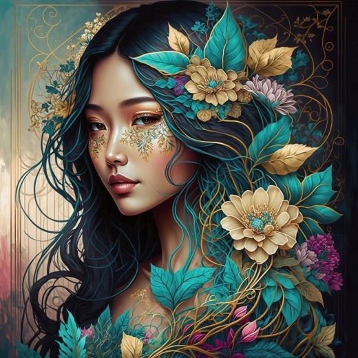 Bluebird puzzle quadrato Hana – collezione Anima della Natura, 1000 pezzi