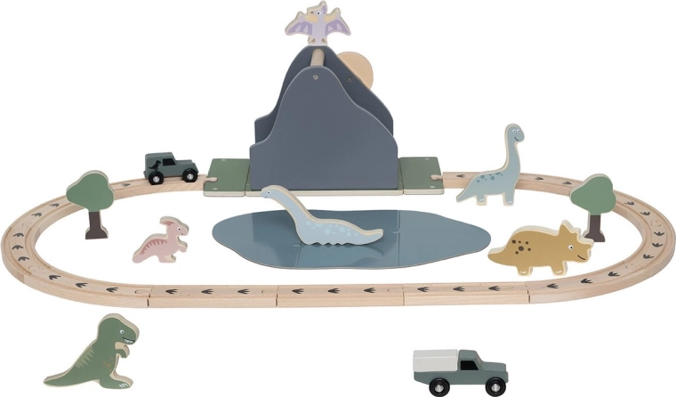 Jabadabado trenino in legno Dino
