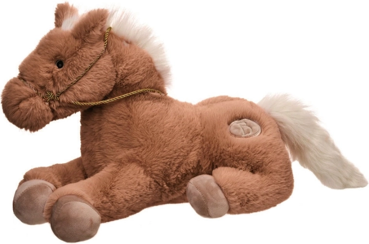 Cavallino di peluche Nico marrone 23 cm