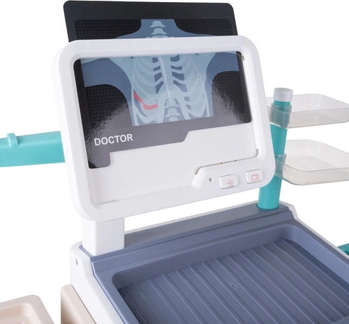 Pannello ECG/RX realistico con effetti luminosi e sonori