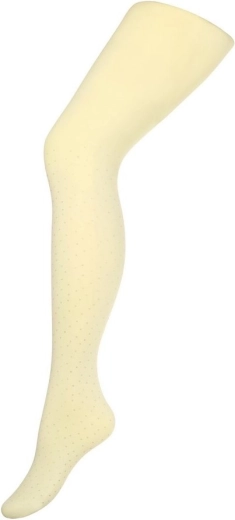 Collant in cotone per bambini New Baby beige a pois 116