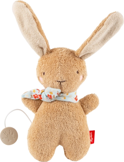 Sigikid primo coniglietto di peluche con carillon, marrone 19 cm