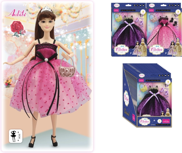 Classico vestito da principessa per bambola da 30 cm