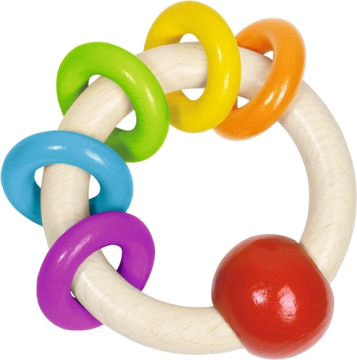 Anello tattile con 5 anellini arcobaleno - 1 pezzo