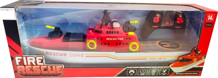 Sparkys RC motoscafo di salvataggio antincendio 1:10 con cannone ad acqua funzionante