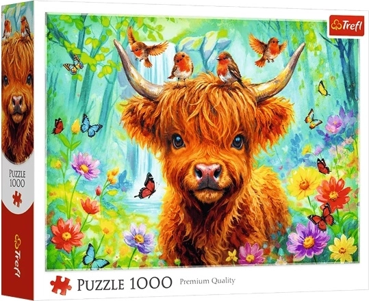Puzzle Trefl 1000: mucca scozzese