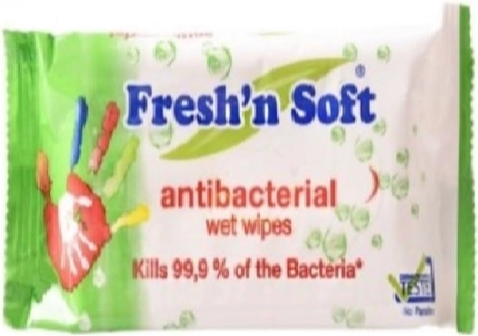 Salviette umidificate antibatteriche Fresh 'n soft per le mani 15 pz