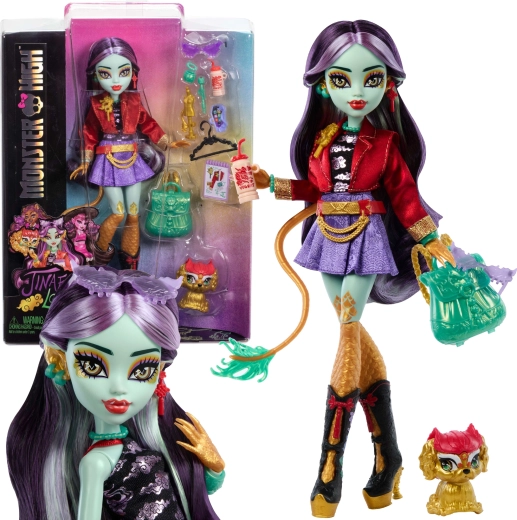 Bambola Monster High Jinafire Long con animaletto Cloudy