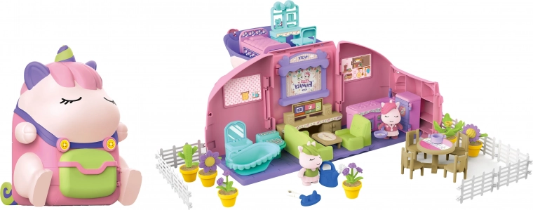 Zaino casa Unicorno con effetti 2v1