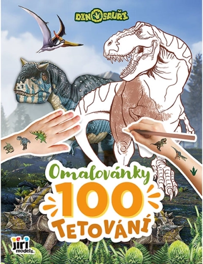 Libro da colorare e 100 tatuaggi Dinosauri