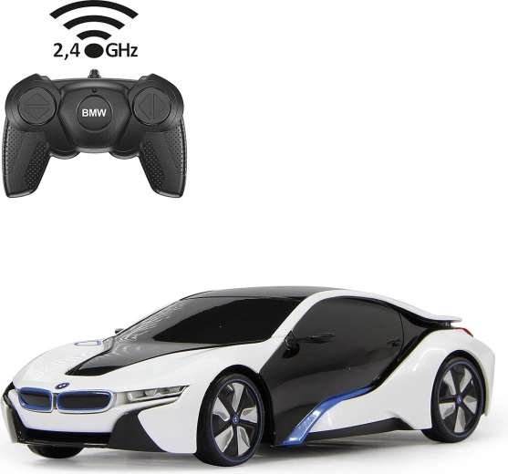 Auto radiocomandata BMW i8 in scala 1:24 bianca