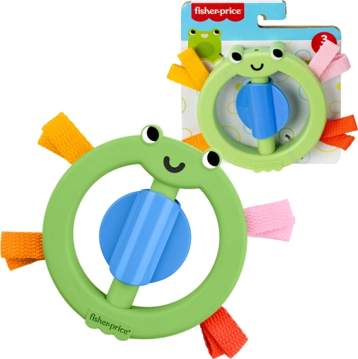 Fisher-Price sonaglio sensoriale ad anelli ranocchia