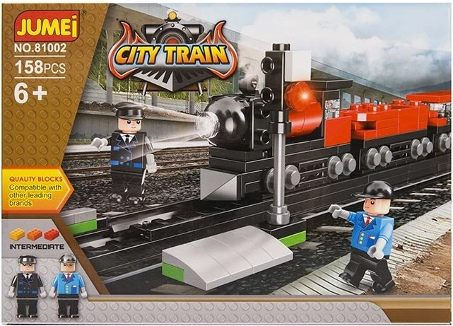 Set di costruzioni Jumei City trenino 158 pezzi (25 × 18 cm) - 1 pezzo