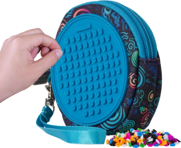 Pixie Crew tasca rotonda blu Spiral magic con pixel
