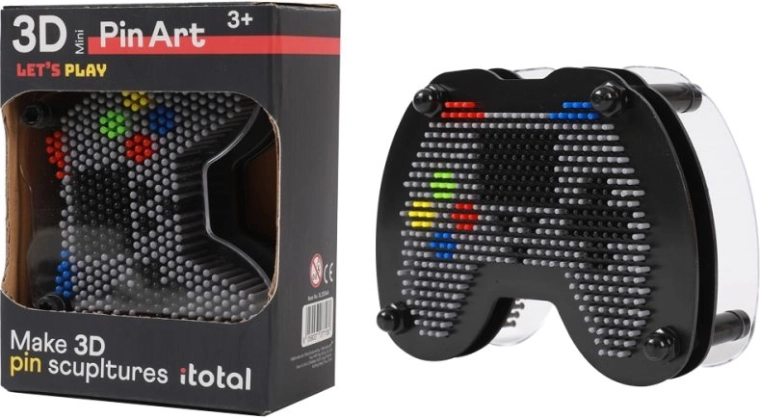Pin Art 3D a forma di controller da gioco
