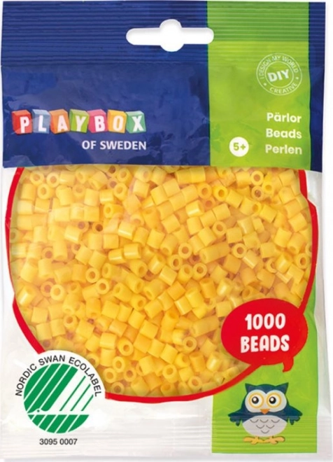 Perline gialle da stirare Playbox 1000 pezzi