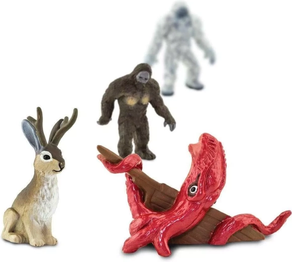Mini figure dettagliate di criptidi per un gioco creativo