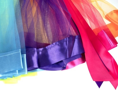 Ricca gonna tutu arcobaleno