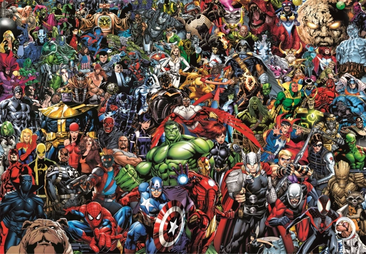 Puzzle da collezione 1000 pezzi Puzzle Compatto Marvel