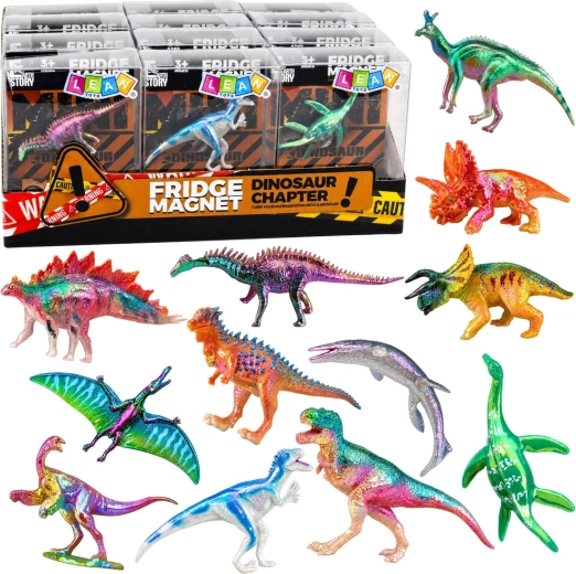 Statuina di dinosauro con magnete per frigorifero – mix di specie