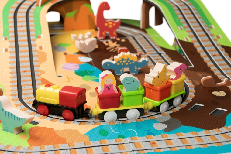 Locomotiva a batteria con vagoni