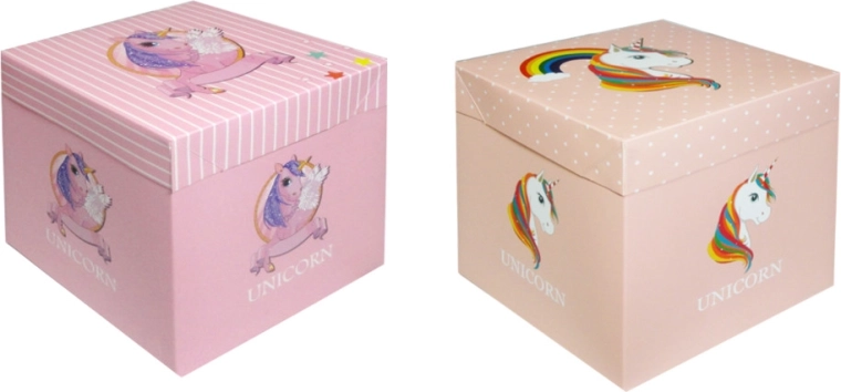 Scatola regalo con unicorno