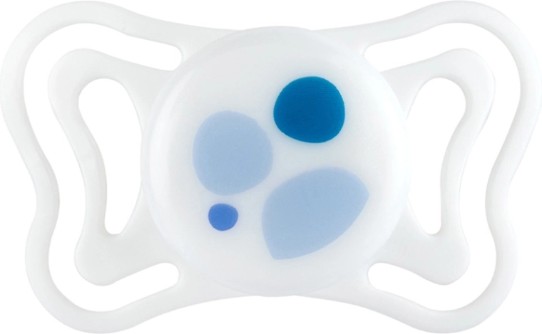 Ciuccio ultraleggero e scudo ergonomico delicato