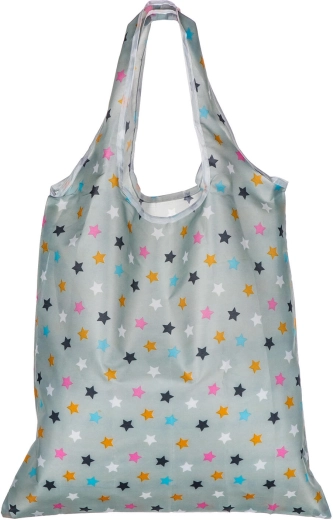 Borsa della spesa pieghevole con motivo a stelle 59 × 37 cm